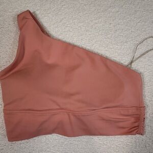 Athleta one shoulder coral womens sports bra size xsmall workout gym